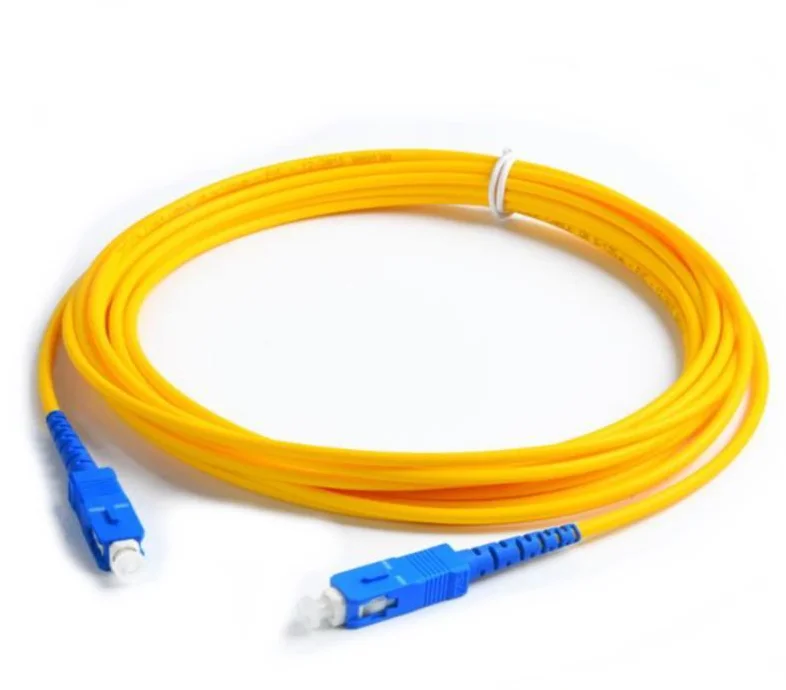Optical Fiber SC UPC to SC UPC Pathcord Jumper Simplex 2.0mm SC to SC, Single-mode SM 9/125 Fiber