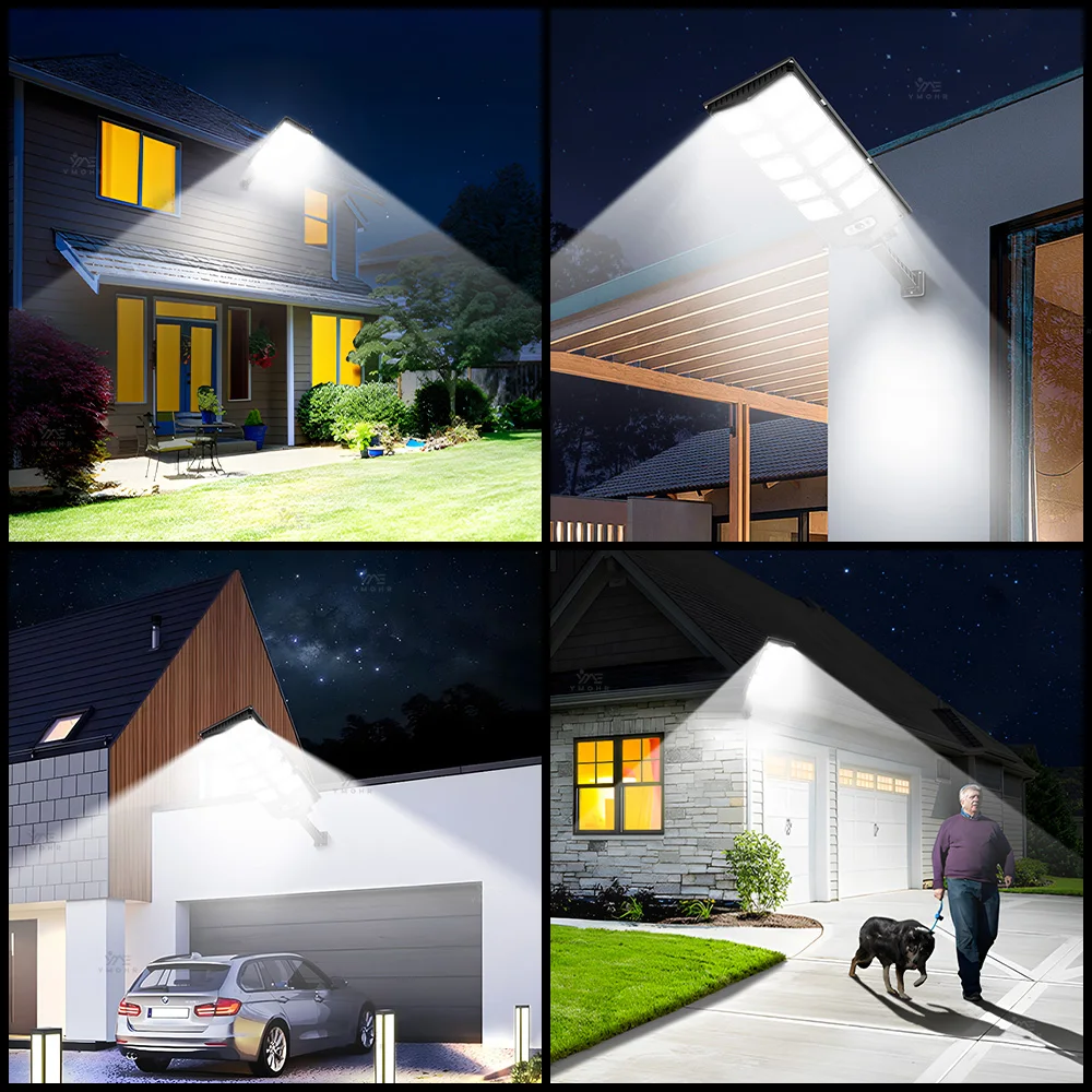 420LED Highliht Solar Lamps Light Perception Human Body Induction Outdoor Spotlight Balcony Door Wall Lights 0 Power Consumption