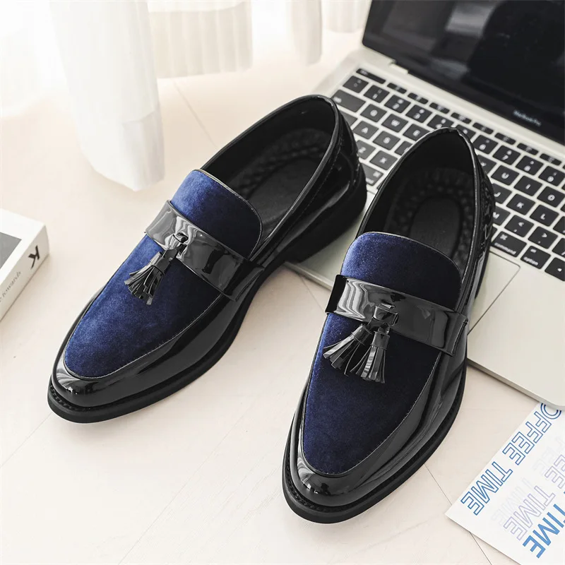 

Модельные туфли Мужские формальные элегантные туфли Мужские офисные лоферы с кисточками Свадебные туфли Мужские классические Sepatu Slip On Pria Zapatos De Hombre