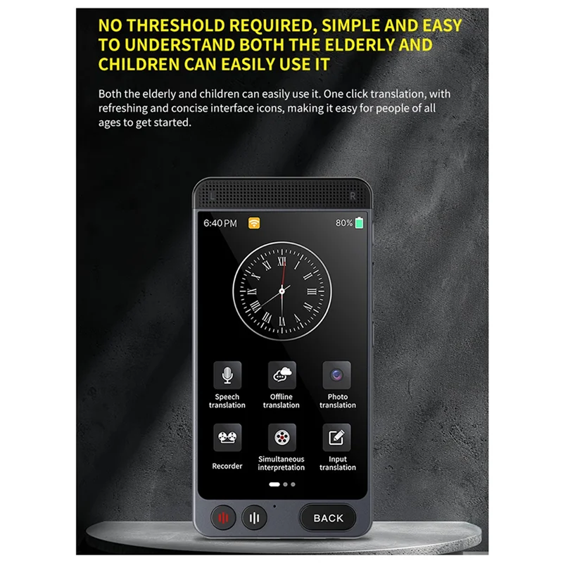 AA08-D21 Smart AI Voice Photo Translator Device Online Offline Real Time 142 Languages Translation Equipment Machine