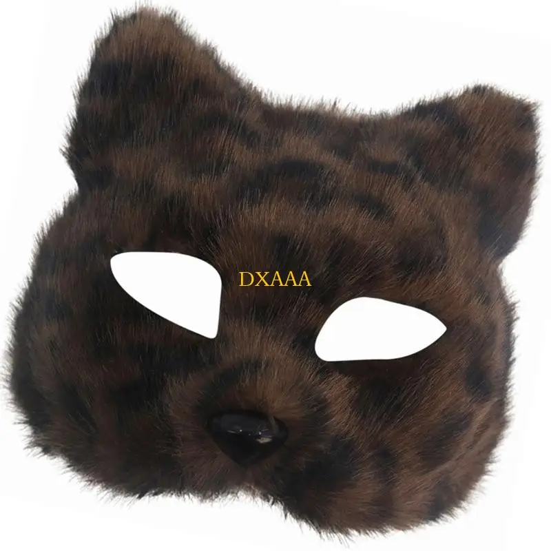 DXAA Festive Animal Face Copertura con dettagli realistici Halloween Role Play Cosplay