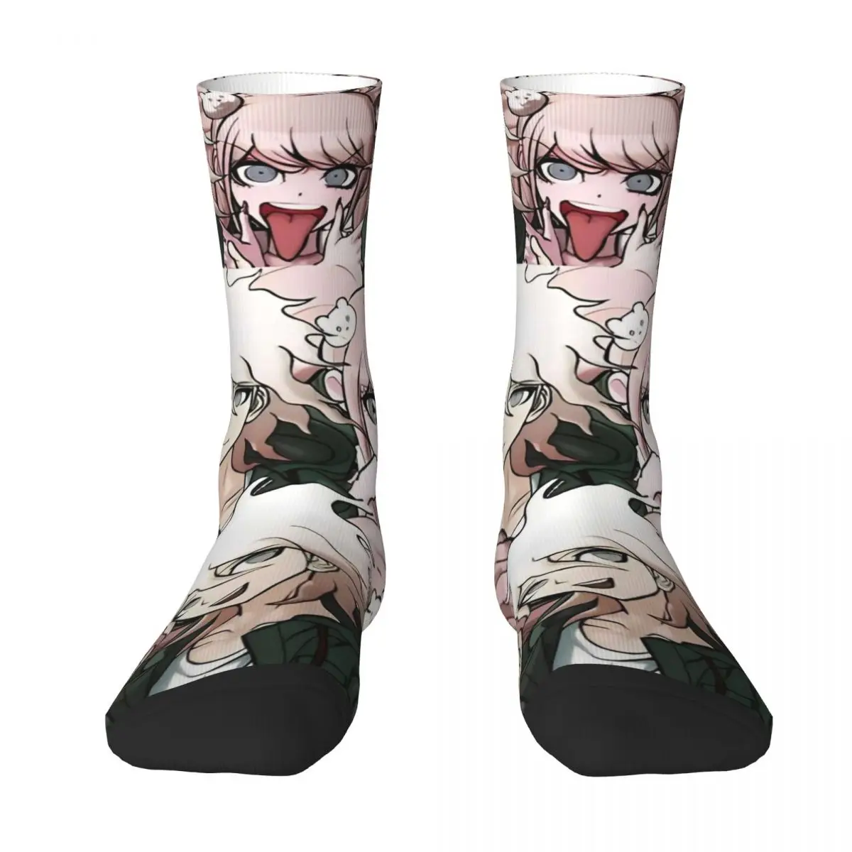 Nagito Komaeda Voice Stockings Danganronpa Makoto Game Graphic Fashion Socks Spring Anti Bacterial Socks Couple Sports Socks