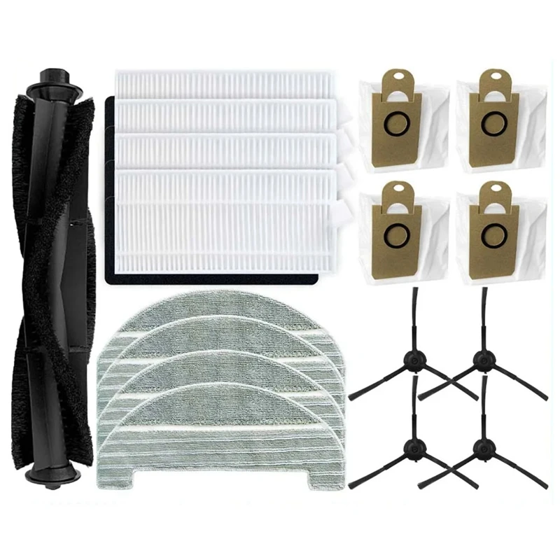 Rodillo autovacío para Ihome Autovac Nova, filtro de pila, paños de mopa, bolsa de polvo, Kit de piezas de repuesto para Robot aspirador