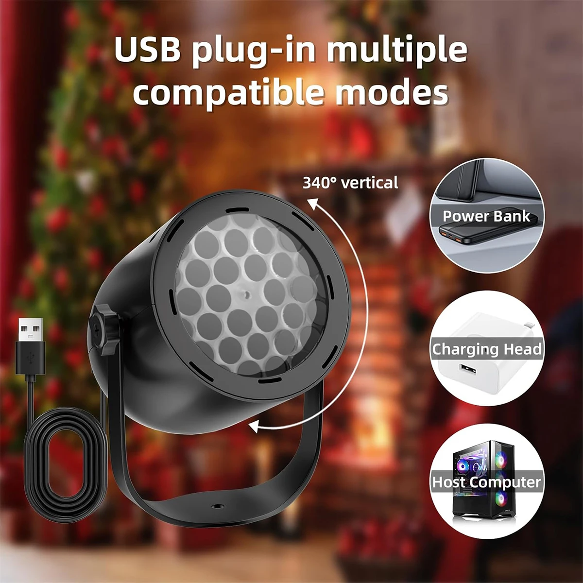 Christmas LED Snowflake Lights Projector for Indoor/Outdoor Garden Patio Yard House Wall Holiday Projector for Xmas New Year