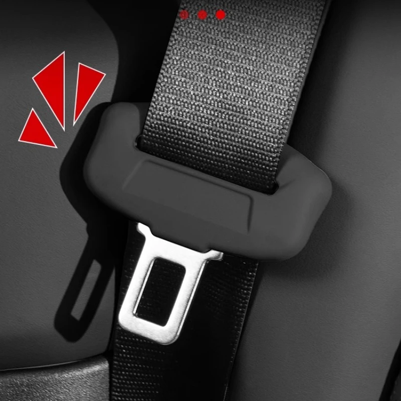 For Volkswagen Seat Belt Insert Protective Cover Touareg Tanyue CC Touyue Car Interior Modification Silicone Supplies Decoration