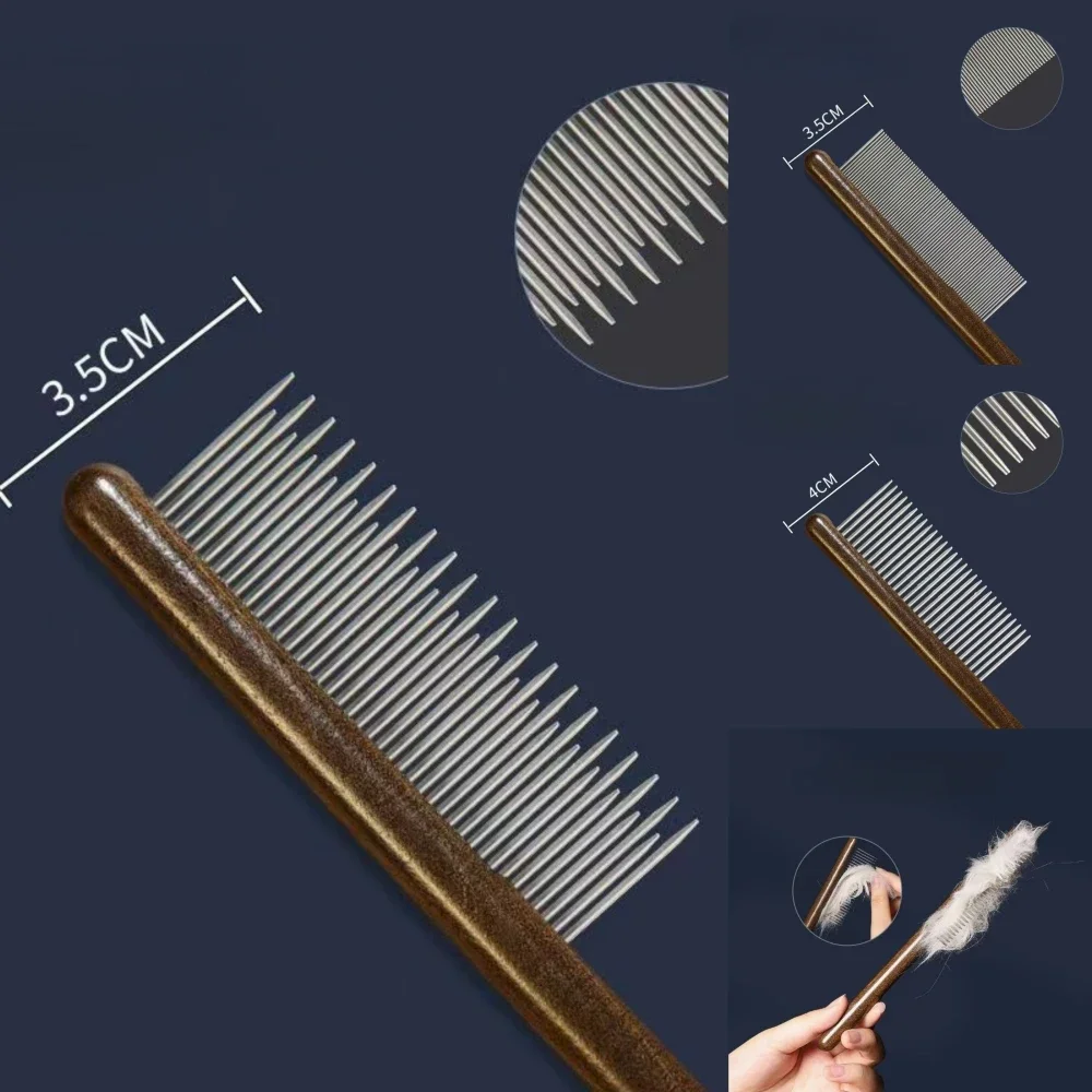 Pet Grooming & Cleaning Tools Dog Comb Cat & Dog Stripper Massage Cat Comb Stainless Steel Pet Dog Grooming Brush