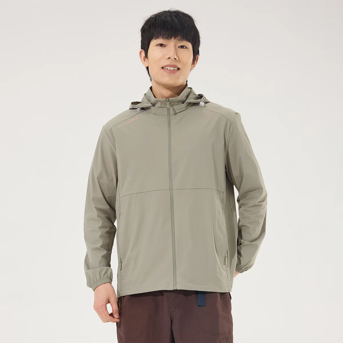 Men's UPF 50+ Lightweight Athletic Jacket Sun Protection Full Zip Long Sleeve Shirts Hiking Outdoor Pockets