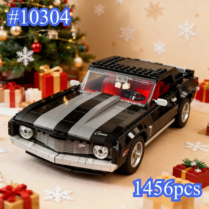 

10304 Chevrolet Camaro Tech Group Series Building Blocks Puzzle Toy for Boys, Educational Birthday Gift for Children, 1456pcs