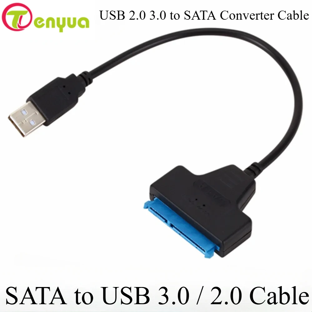 SATA to USB 3.0 / 2.0 Cable Up to 6 Gbps for 2.5 Inch External HDD SSD Hard Drive SATA 3 22 Pin Adapter USB 3.0 to Sata III Cord