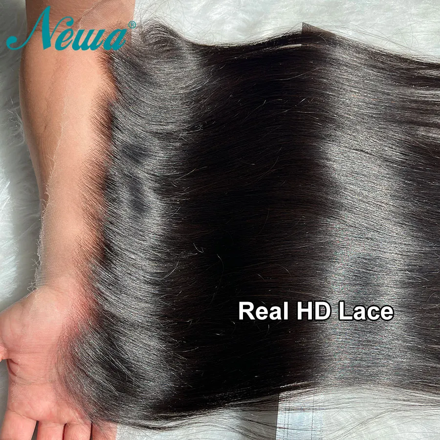 الترا المجهزة HD الدانتيل إغلاق أمامي 100% الشعر البشري قبل قطعها فروة الرأس الطبيعية HD الدانتيل إغلاق الشعر الخام البرازيلي HD الإغلاق