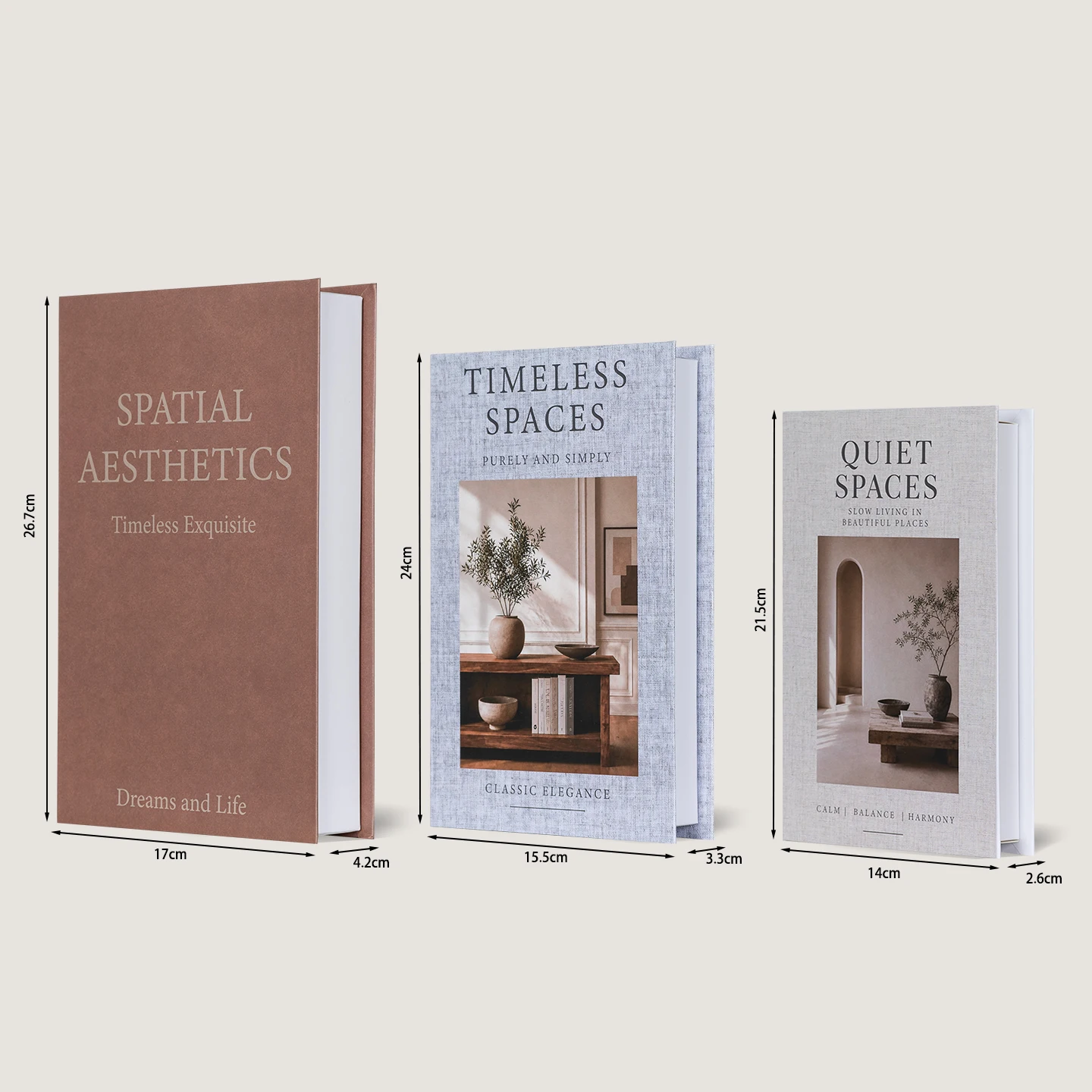 1/2/3 stuks openbareleerbare nepboeken, woonkamerdecoratie met emotionele waarde, decoratieve oplossingen voor de salontafel, ideaal voor mensen die weinig tijd hebben.