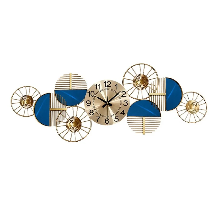 Luxury Wall Clock Modern Design Art Big Size Gold Color Simple Digital Silent Wall Clock Battery Reloj Pared Wall Decoration