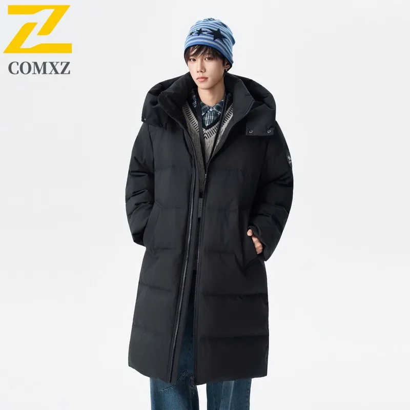 Maxbarley Winter Snow Cold Proof Down Jacket Men High Quality Stylish Thick White Duck Down Padded Coat Male Ski Thermal Parka