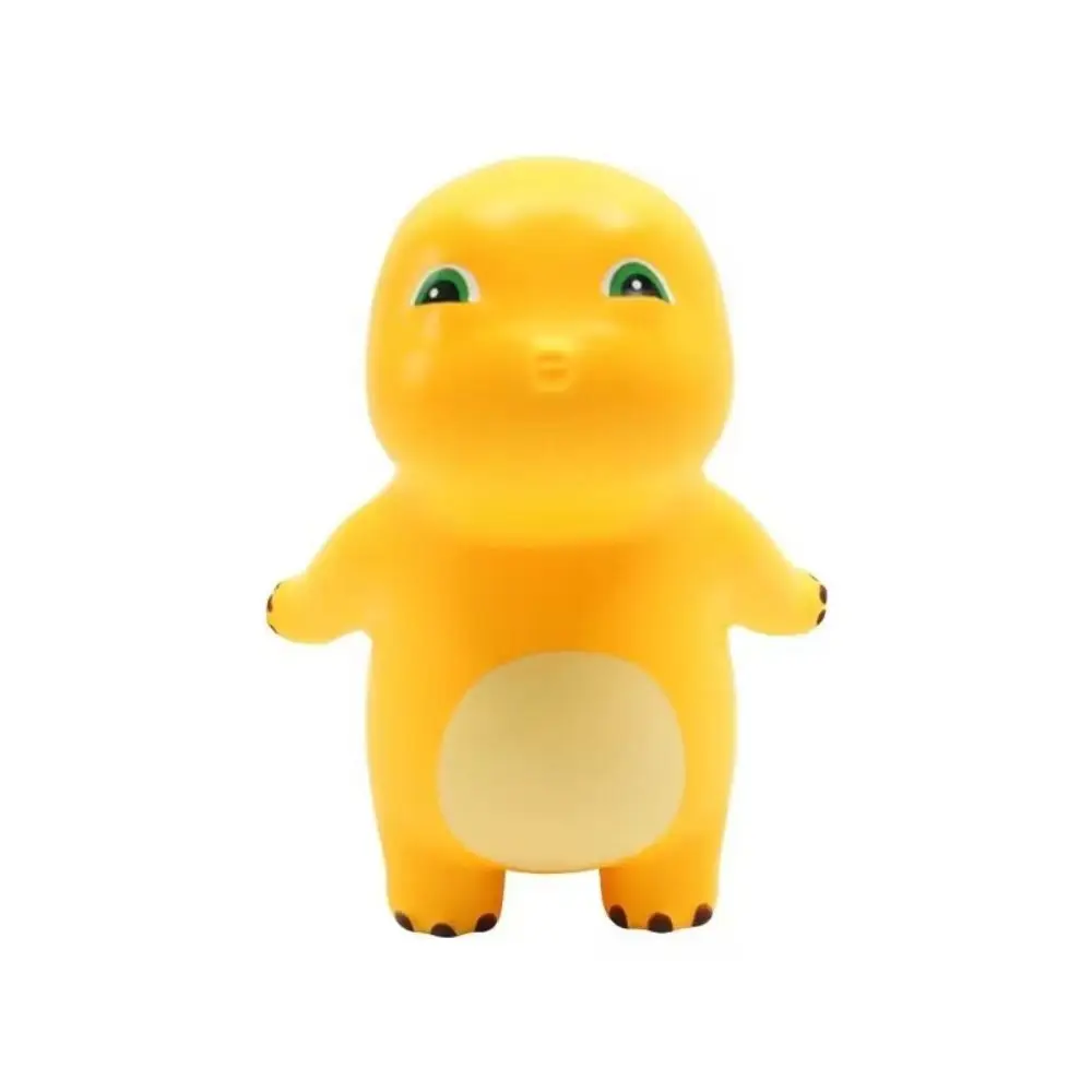 Figura de dinosaurio pequeño dragón de leche juguetes de descompresión muñeca de dibujos animados rebote lento dragón de leche juguete para apretar juguetes para apretar amarillo