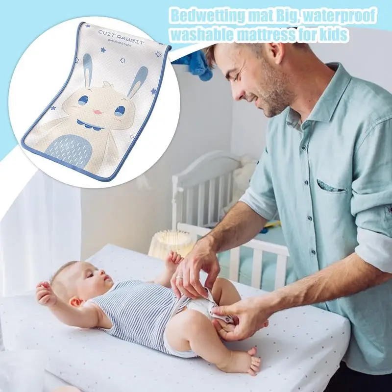 Almofadas de xixi para crianças, colchão de berço à prova d'água, reutilizável, absorção pesada, à prova de vazamento, colchão para crianças pequenas