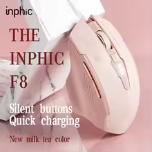 INPHIC F8 Girls Wireless Mouse Charging Girls Office Light Sound Ergonomic Light Sound Comfortable 2.4G Portable Typec Charging - AliExpress 7