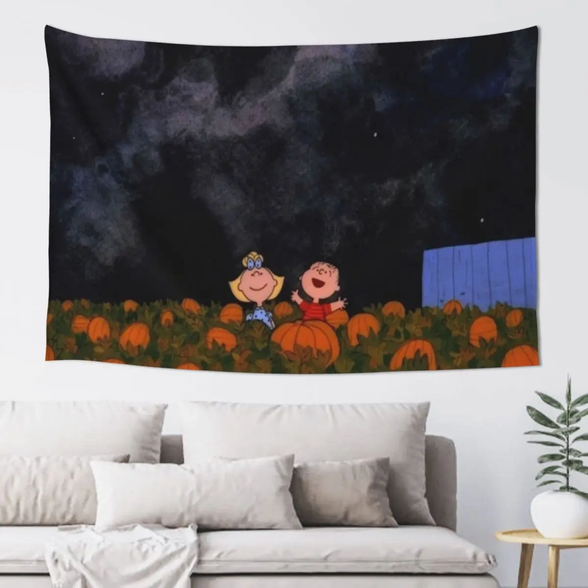 

Pumpkin Patch Tapestry Wall Hanging Decor Wall Art Tapestry