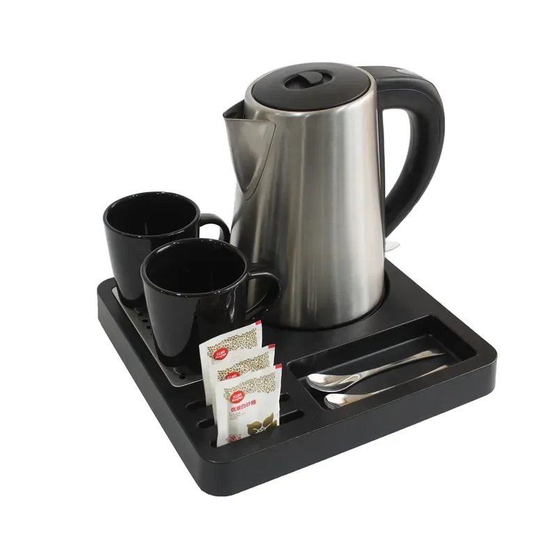 Best Selling Hotel Welcome Tray Set Electric Kettle Tray Set for Hotel Guest Room Customized