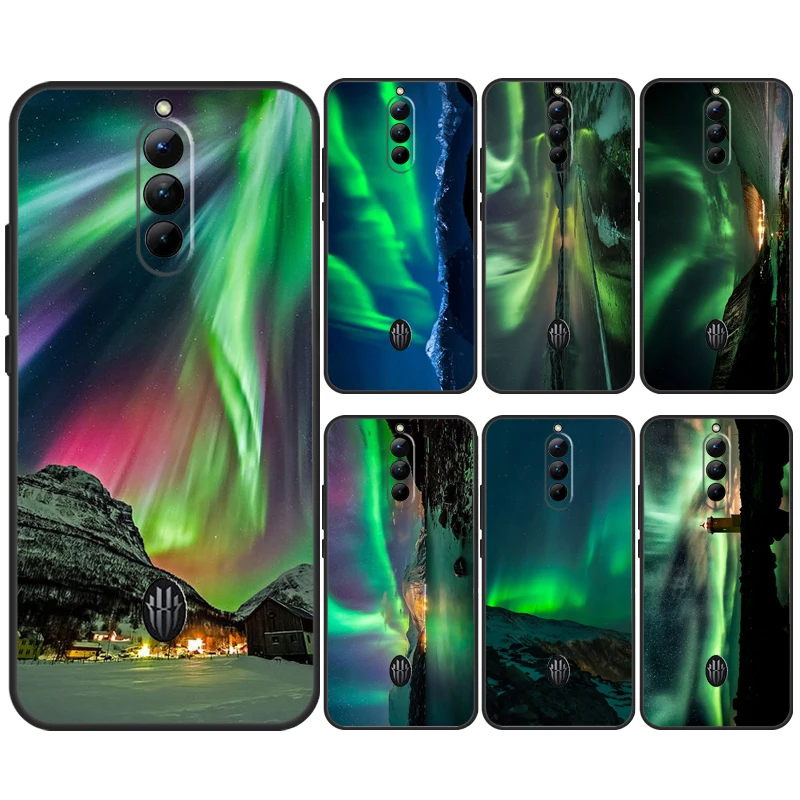 Northern Lights Sky Case For ZTE Nubia Red Magic 8S 8 9 Pro Plus Red Magic 6S 7S 6 7 Pro 6R 5S 5G Cover Coque