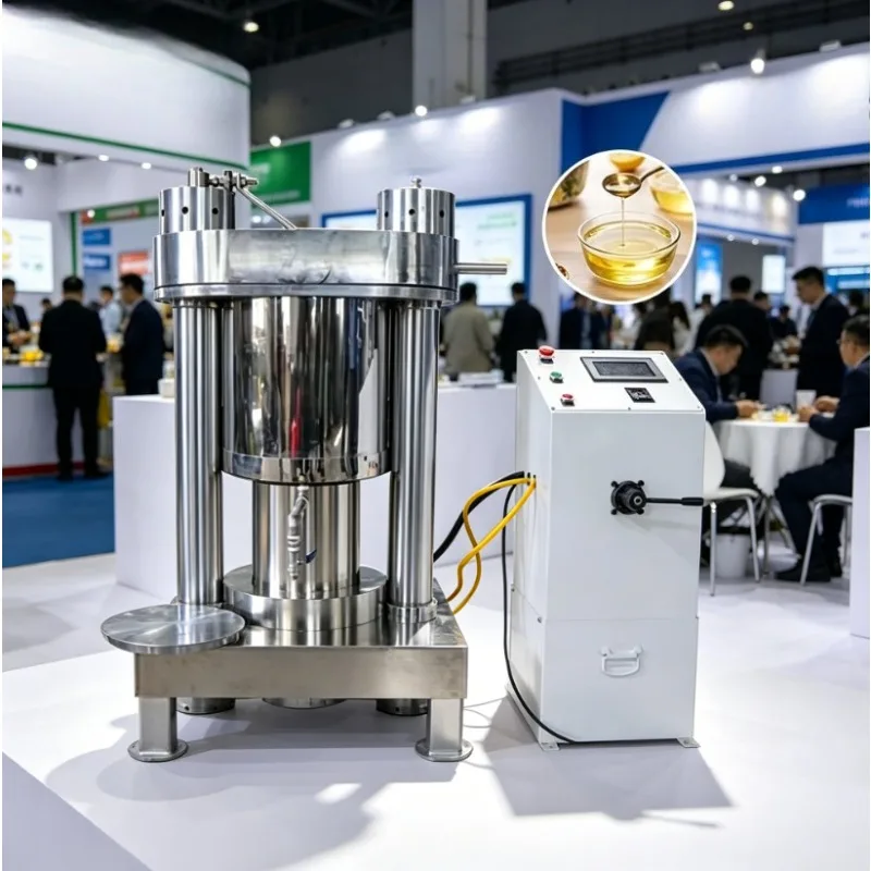 Custom Commercial Cold Press Oil Press Machine, Soybean Peanut Edible Oil Extractor for Home Workshop Factory Oil Production