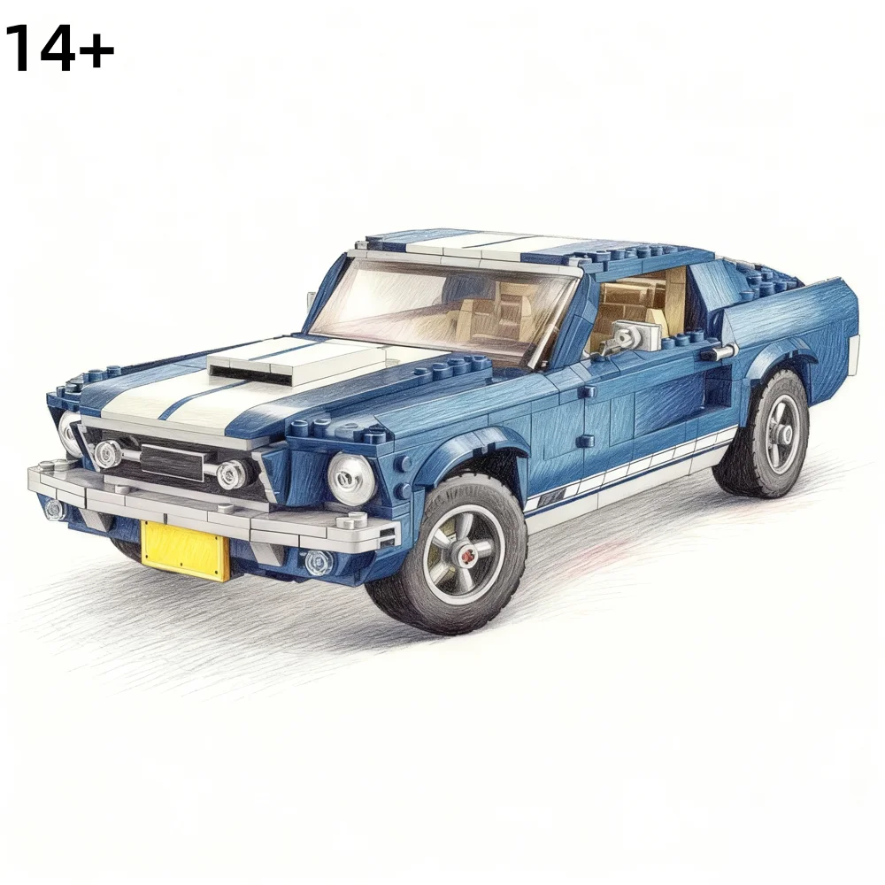 2026 جديد شاحنة صغيرة F-150 سوبر الأفعى نموذج بنة تجميعها الطوب لعب الأولاد الاطفال هدايا عيد الميلاد عيد الميلاد #4