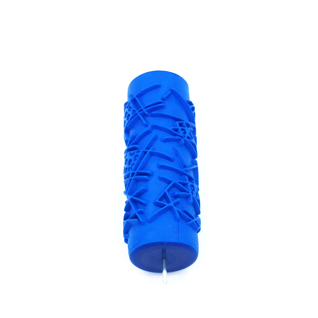 Rubber Material Wall Paint Roller Embossed Pattern Brush Decor Tool for Residential Painting and DIY Walls