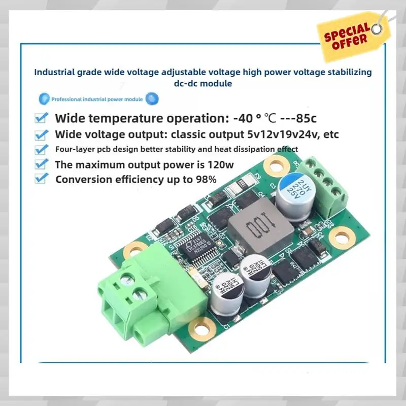 24-Hour Delivery DC-DC Industrial Grade Wide Voltage Step-Up And Step-Down High Power Regulator Module