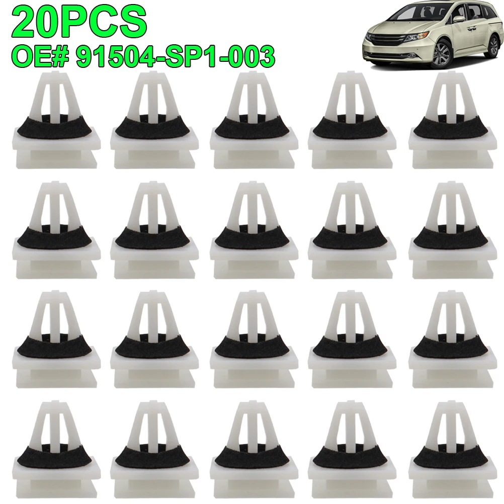 OE# 91504-SP1-003 Car Rocker Panel Side Skirt Sill Guard Mount Moulding Retainer Cover Trim Clips For Honda Odyssey CR-V Civic