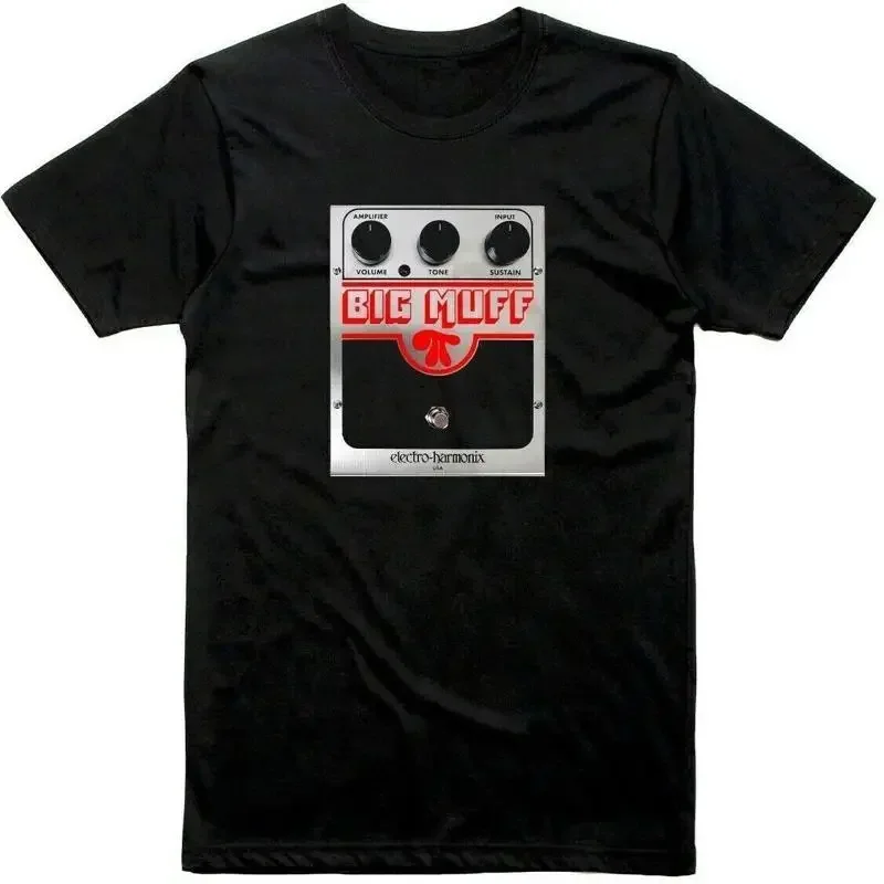 Camiseta Big Muff Electro Harmonix con diseño de amplificador de bajo y pedal de guitarra