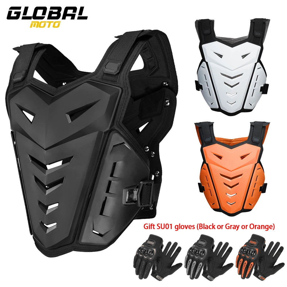 

Motorcycle Vest Chest Back Protector Anti-fall Motocross Body Armor Wear-resistant Motorbike Riding Cycling Protective Gear