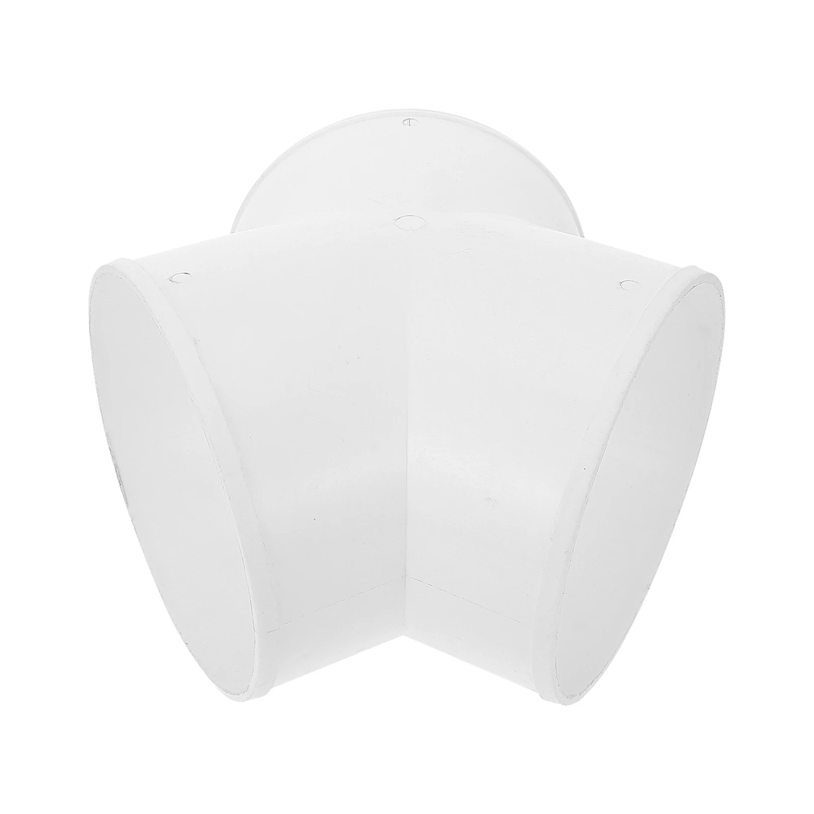 

Duct Splitter Connector Exhaust Fan Accessories Dryer Vent Three Way Hose Adapter White ABS Strong Smooth Inside Reduces
