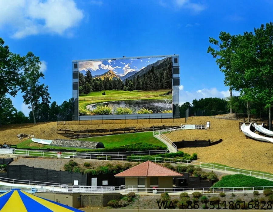 

P6 Outdoor LED Display Billboard Panel 1920hz 12 Square Meters Video Wall 6mm IP65 2 Years Warranty 140 Iron Display Screen