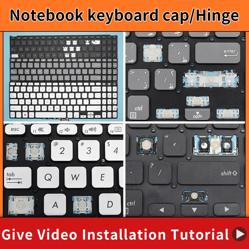 Zamiennik Keycap Key cap zawias dla ASUS X509 X515 M509 Vivobook D509 X509FJ X509FL X509UB X515EA-AP X515UA X515FA klawiatura