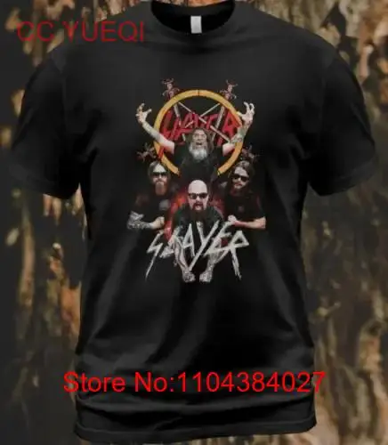 Cotton T Shirt Slayer Monsters Of Rock Kerry King Tom Araya Paul Bostaph long or short sleeves