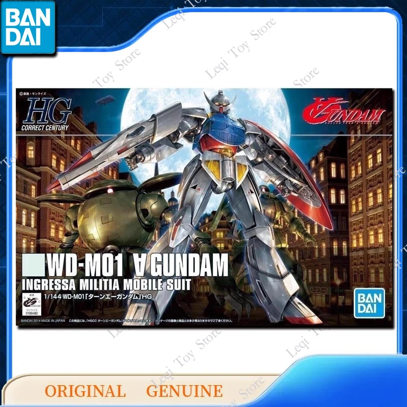 

Bandai оригинальные HG 1/144 WD-M01 TURN A GUNDAM, экшн-фигурки аниме, игрушки для мальчиков и девочек, детский подарок, сборная модель, украшения