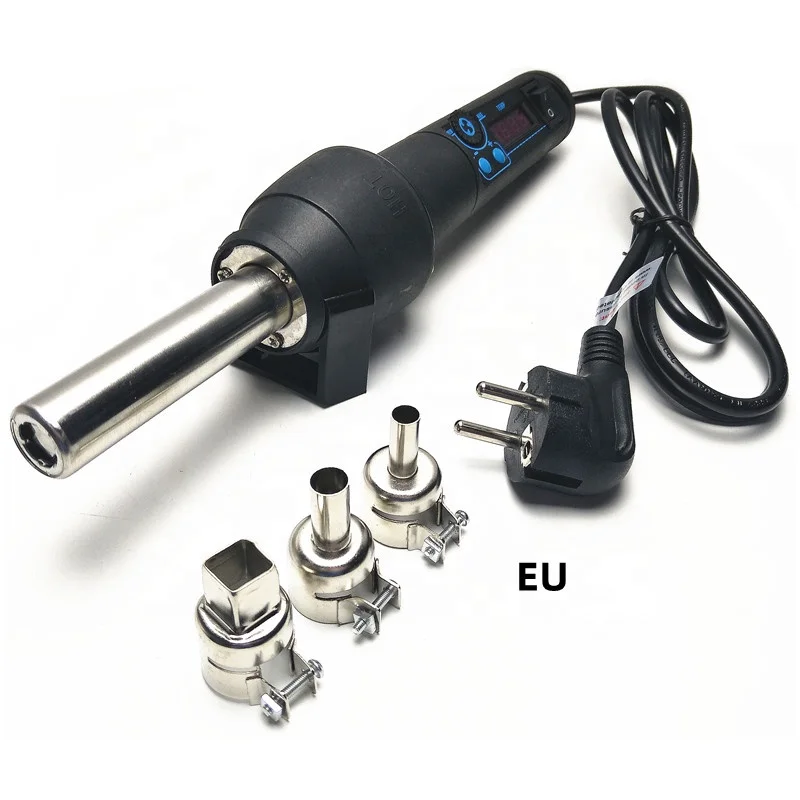 110V/220V 8858-i Portable Digital Hot Air Hot Air Gun Rework Soldering Station Blowing Soldering Gun 650W