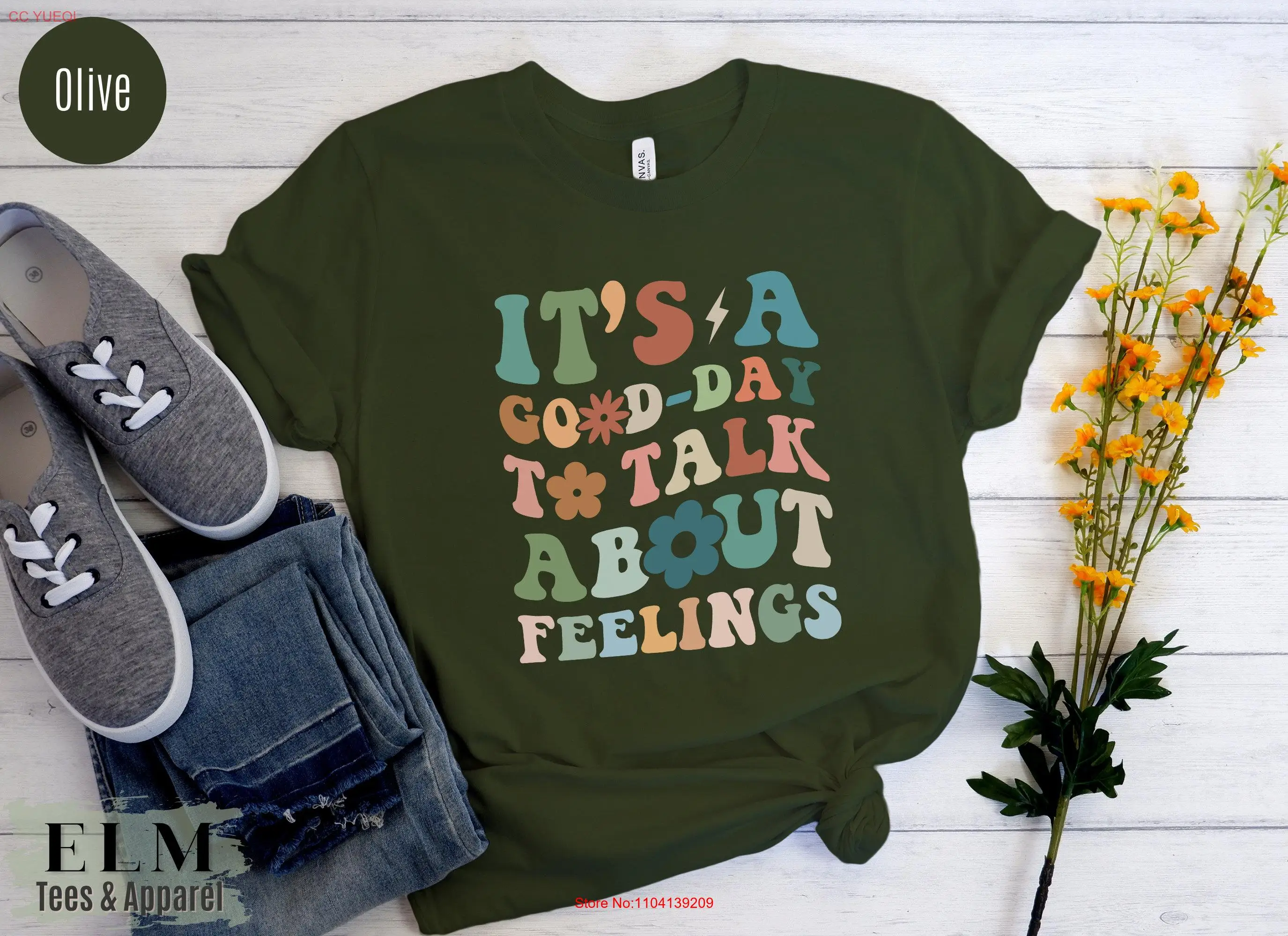 It's a Good Day to Talk About Feelings T Shirt Social Work School Worker Cute Mental Health Guidance Counselor