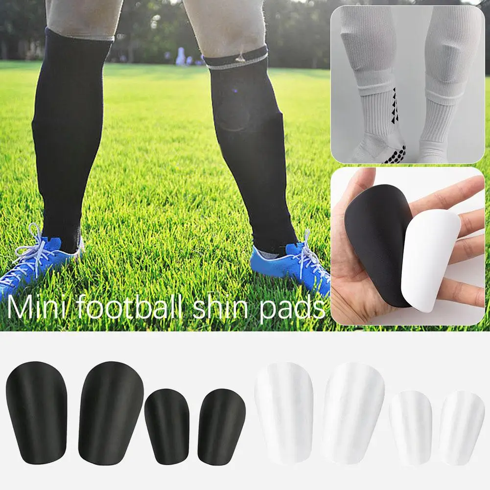 1pair Mini Football Shin Pad Wear-resistant Shock Absorbing Protector Shank Board Lightweight Portable Leg Soccer Training P1h0