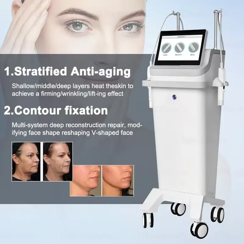 New RF EMS Anti-Aging Skincare System Deep Wrinkle Correction Skin Firming EM Magnetic Facial Collagen Regeneration Machine