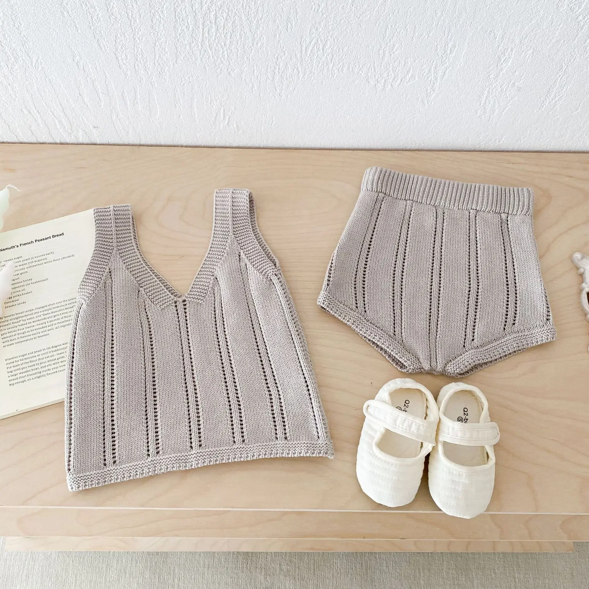 

Summer Birthday 2pcs Clothes Bebe Knit 2025 Fashion Baby Boys Girls Knitted Clothing Set Tops Vest+shorts,newborns Toddlers