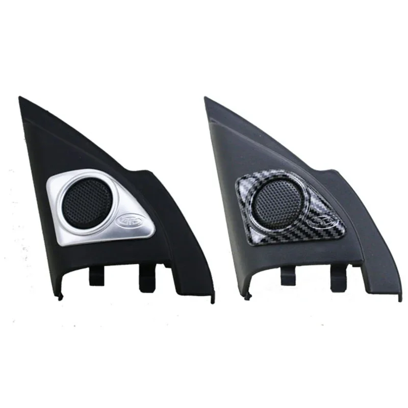 

Auto Carbon Fiber or Silver Triangular Plate Horn Tweeter Speaker Cover Panel for Mitsubishi Lancer EX