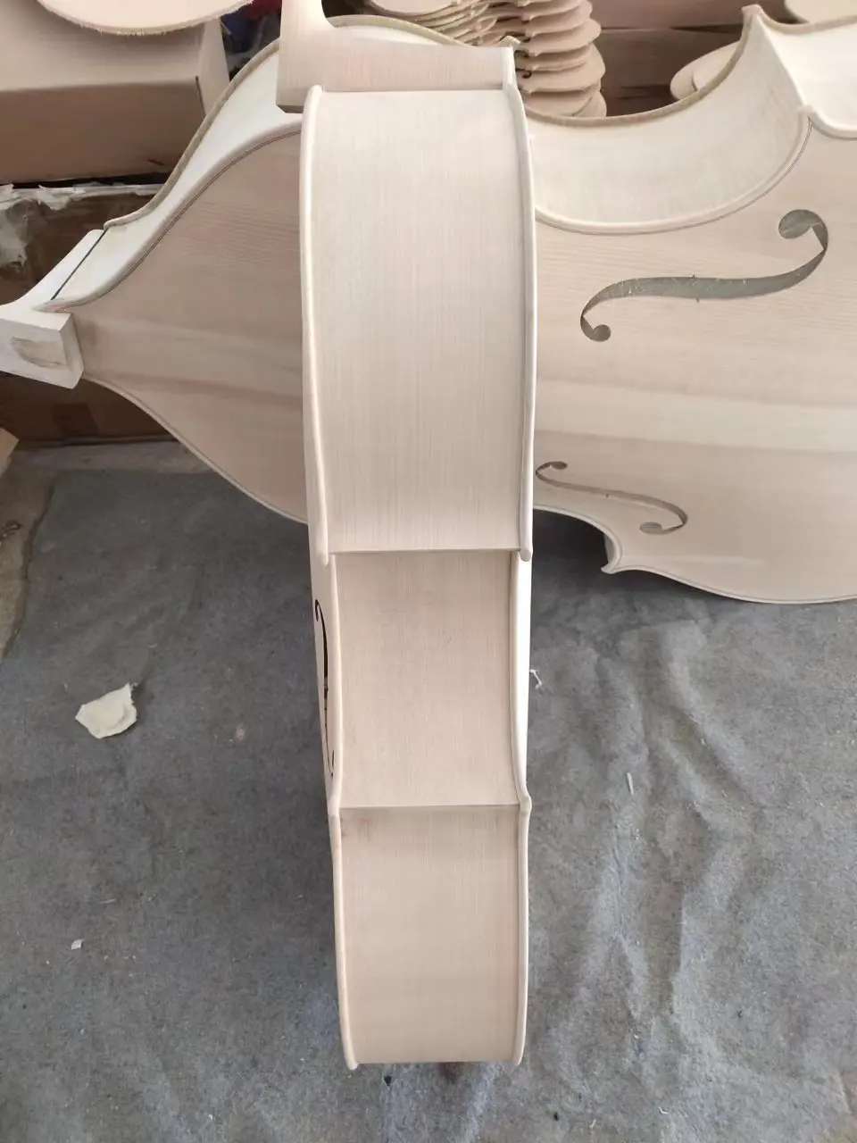 hand European spruce white embryo Cello Montagnana unfinished Cello 4/4 Custom 1/2 3/4 solid wood white Cello ebony fingerboard