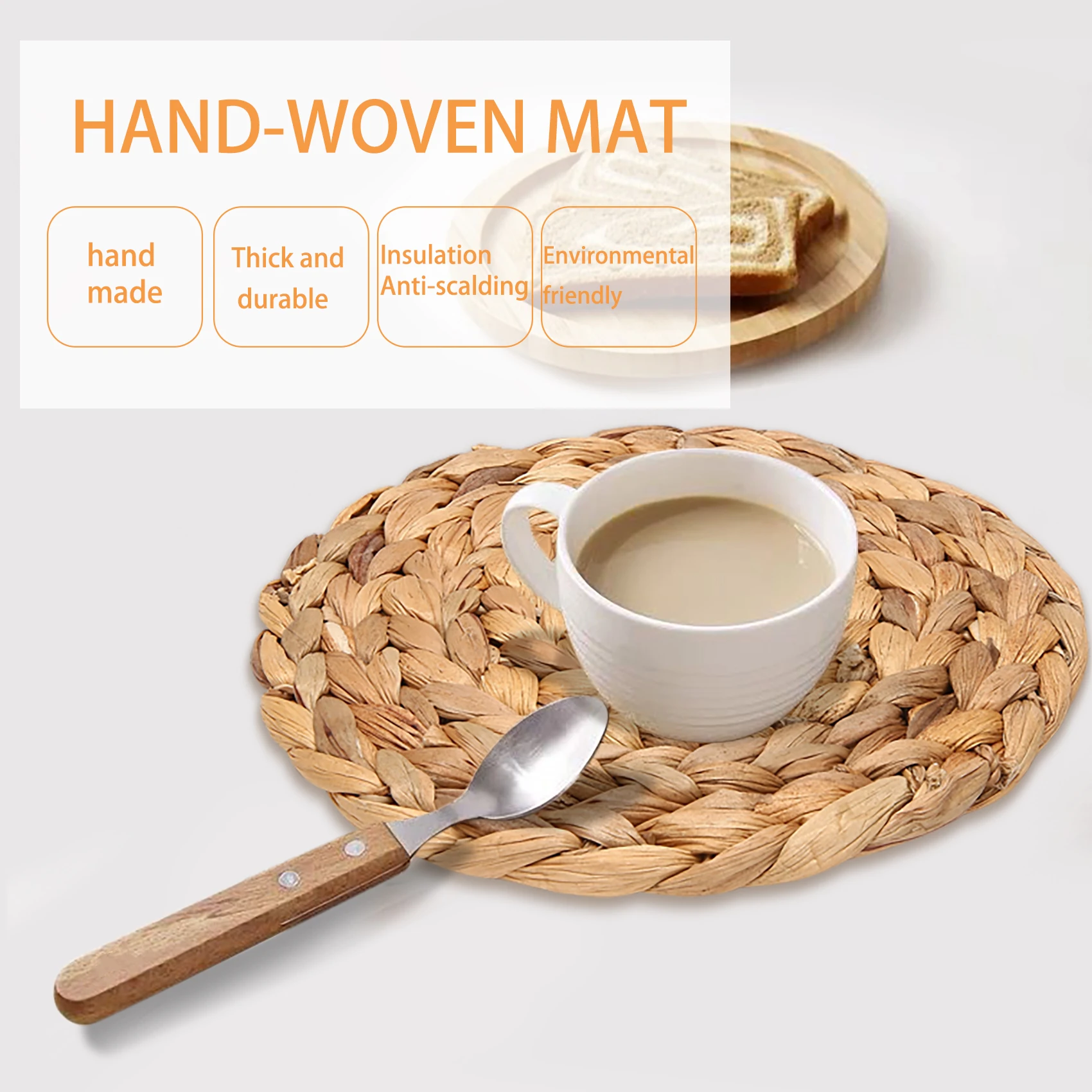 قواعد أكواب قواعد أكواب من الأعشاب البحرية مصنوعة يدويًا مجموعة قواعد أكواب صفير الماء مكونة من 6 قطع قواعد أكواب من الأعشاب البحرية للمشروبات