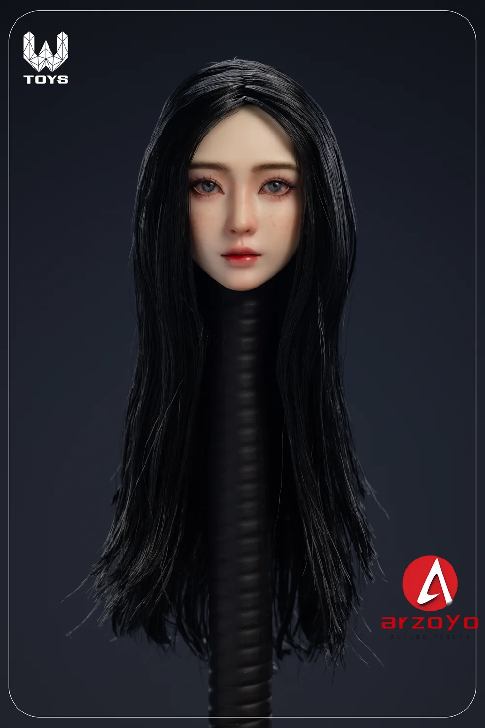 1/6 Scale Xiaoru Movable Eyes Female Head Carving Heavy/Light Makeup Model Fit 12'' Female Soldier Action Figure Body Dolls