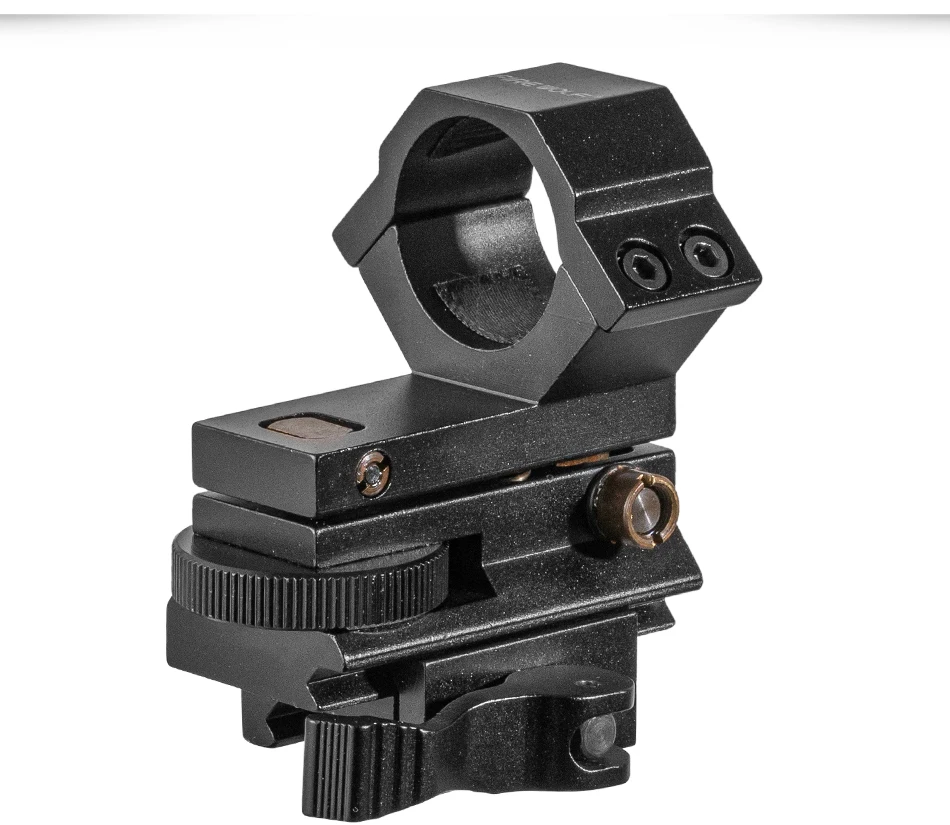 FIRE WOLF Schnellverschluss 25,4mm Zielfernrohrhalterung Wind- und Höhenverstellbare Taschenlampen- und Laserhalterung für 20mm Picatinny-Schiene – Detail 8