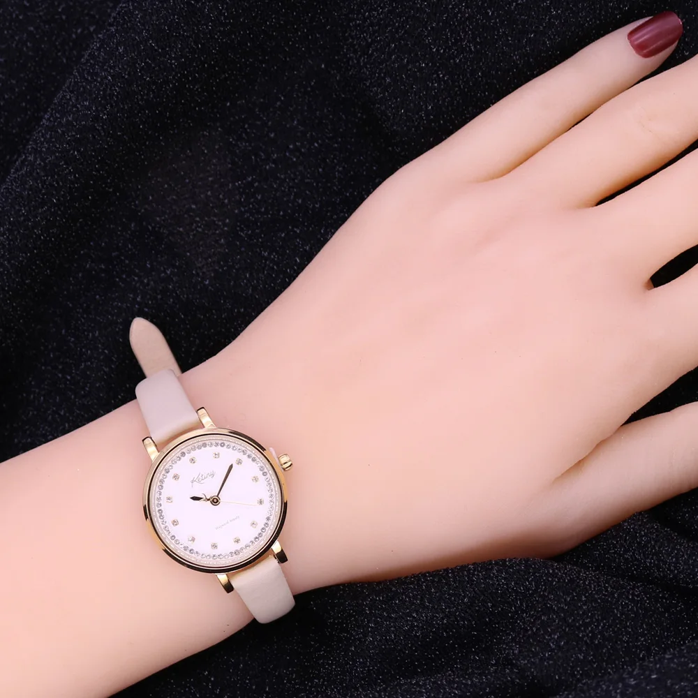 SALE!!! Discount Fine Quality Lady Women's Watch Japan Mov't Fashion Hours Bracelet Real Leather Girl's Birthday Gift No Box