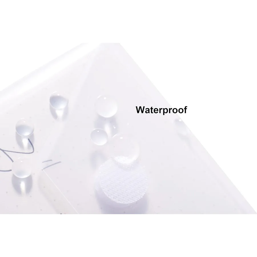 Buste quadrate in plastica trasparente da 7 x 7 supporti per riporre lo steil fustellati, confezione da 20 con chiusura ad anello a gancio