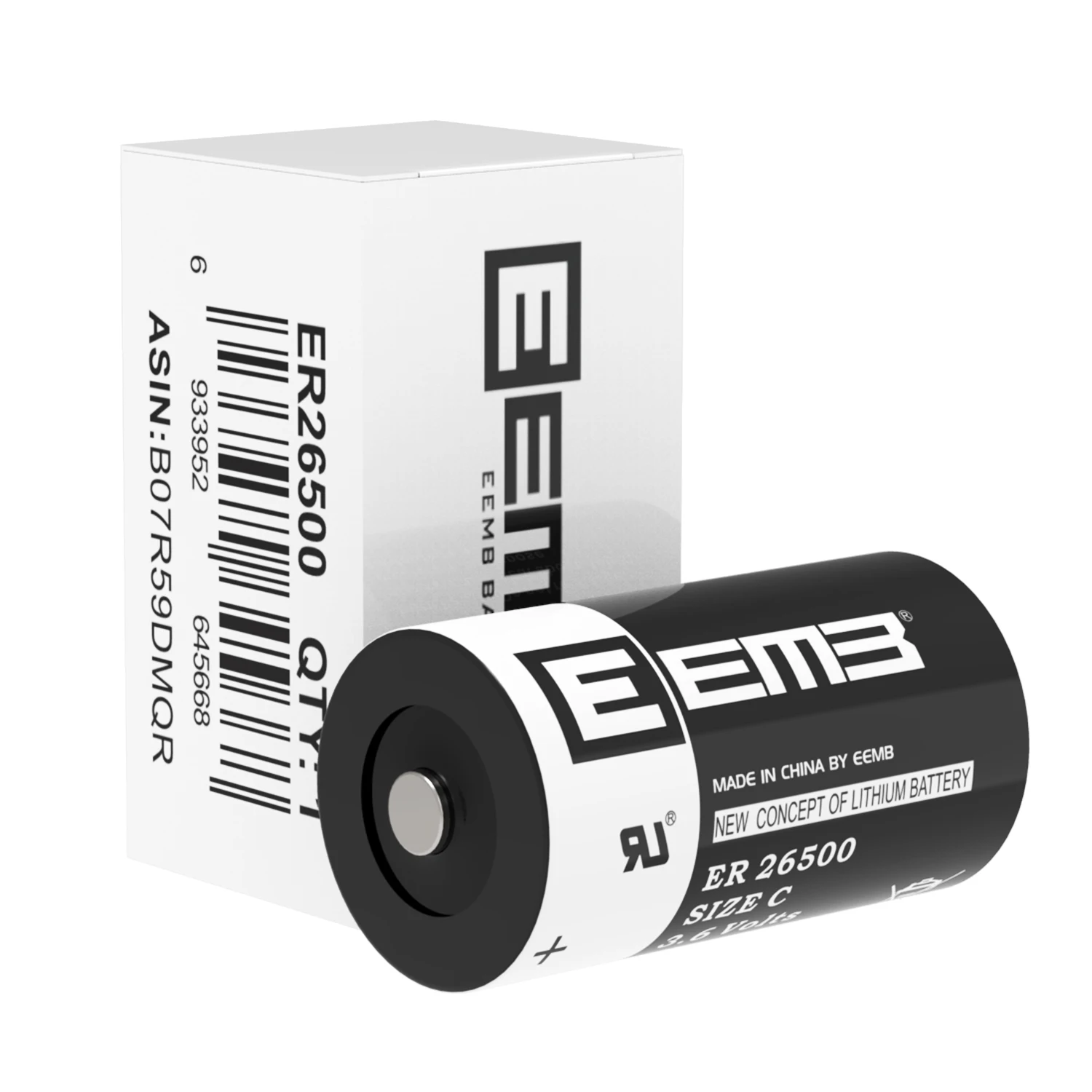 

1PCS 3.6V C size Lithium Battery 9000mAh ERbattery26500 Non rechargeable EEMB brand factory