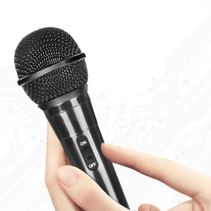 6.5mm Professional Wired Microphone Karaoke Handheld Megaphone Condenser Mic For KTV Performance Meeting Vocal Stage Speaker