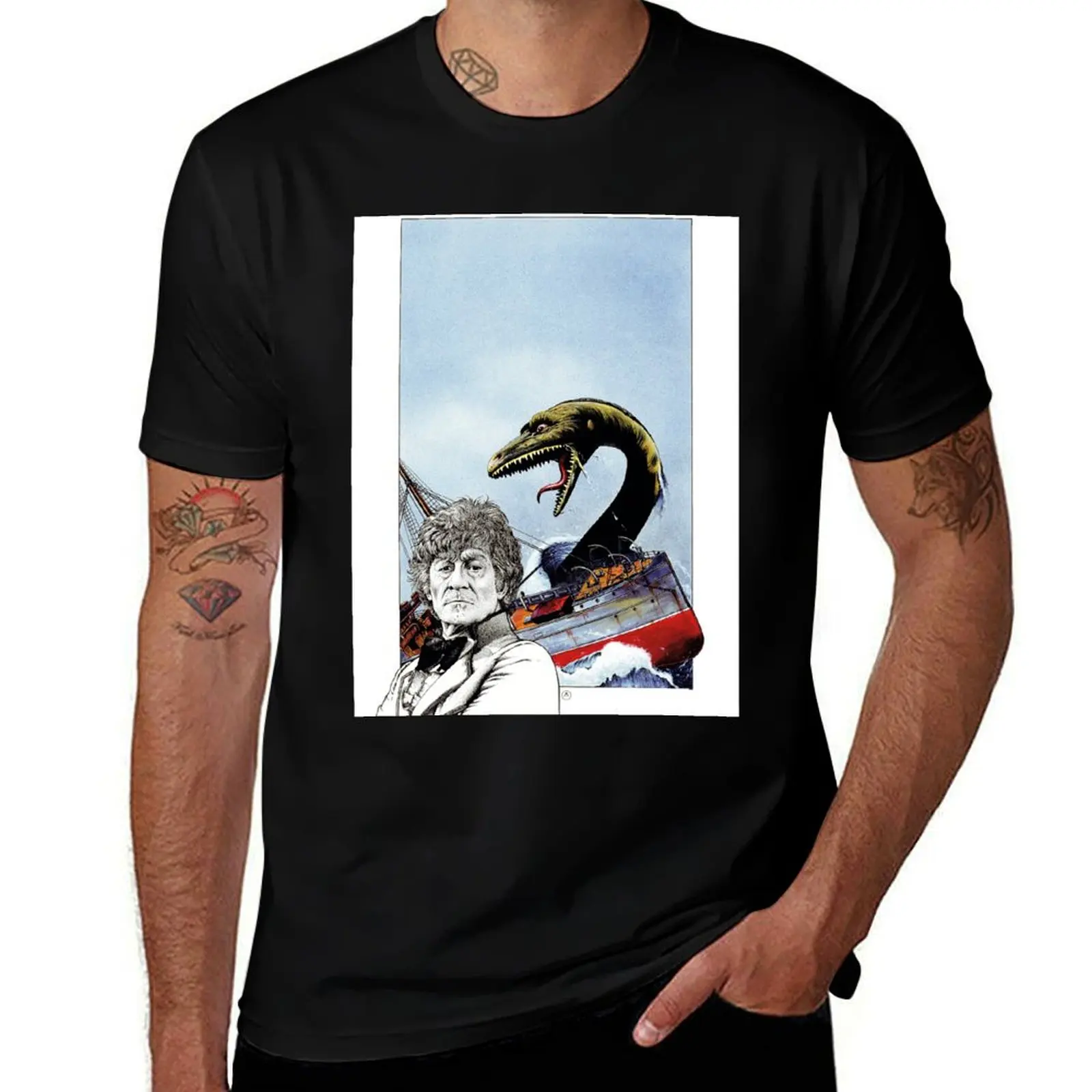 

The 3rd Doctor and the Carnival Monsters T-Shirt summer shirt customizeds plain black t shirts men